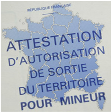 autorisation de sortie de territoire autorisation de sortie de territoire